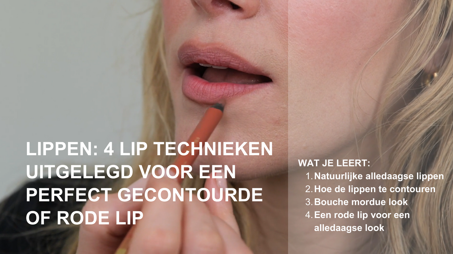 Lippen: 4 liptechnieken uitgelegd voor een perfecte gecontourde rode lip (Nederlands)